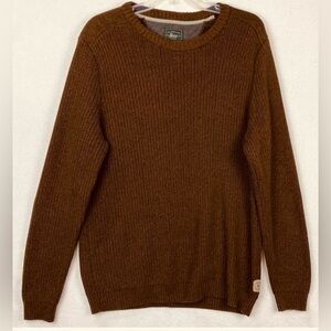 G.H. Bass & Co. Men's‎ Rich Brown Crewneck Sweater Size Large